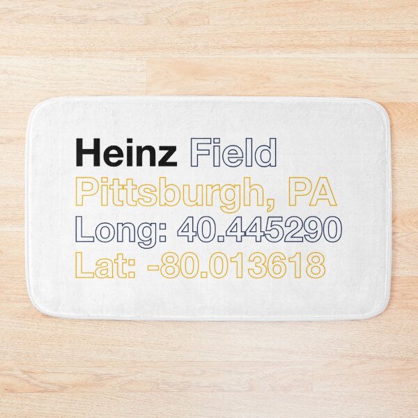 Item preview, heinz field coordinates Sticker designed and sold by AxelGrahama.