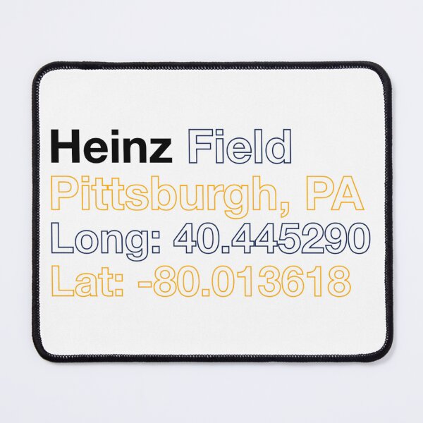 Item preview, heinz field coordinates Sticker designed and sold by AxelGrahama.
