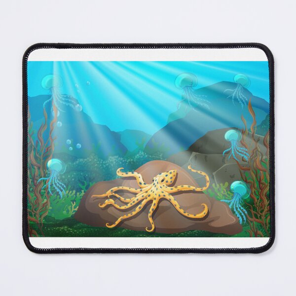 Item preview, Big octopus with baby octopuses - Beautiful Sea Creatures designed and sold by ShaStyle ArtFo.