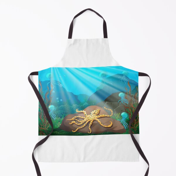 Item preview, Big octopus with baby octopuses - Beautiful Sea Creatures designed and sold by ShaStyle ArtFo.