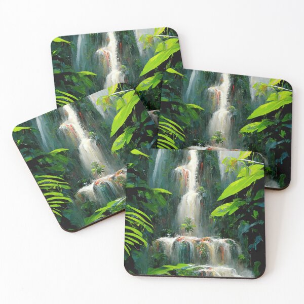 Item preview, jungle waterfall designed and sold by Mike Kiev art.