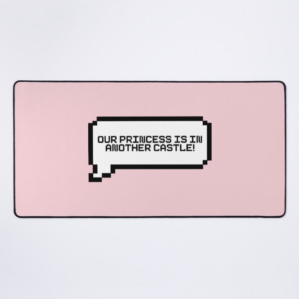 Item preview, Our Princess Is In Another Castle Video Game Quotes Pixelated Speech Bubble designed and sold by everything4eva.