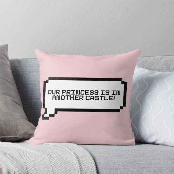 Item preview, Our Princess Is In Another Castle Video Game Quotes Pixelated Speech Bubble designed and sold by everything4eva.