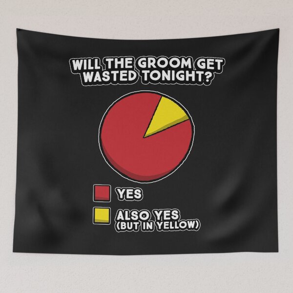 Item preview, Bachelor's Party Funny Pie Chart Groom Groomsmen Humor designed and sold by KaitlinxLewis.