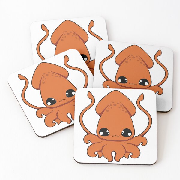 Item preview, Brown Cute Baby Octopus - Beautiful Sea Creatures designed and sold by ShaStyle ArtFo.