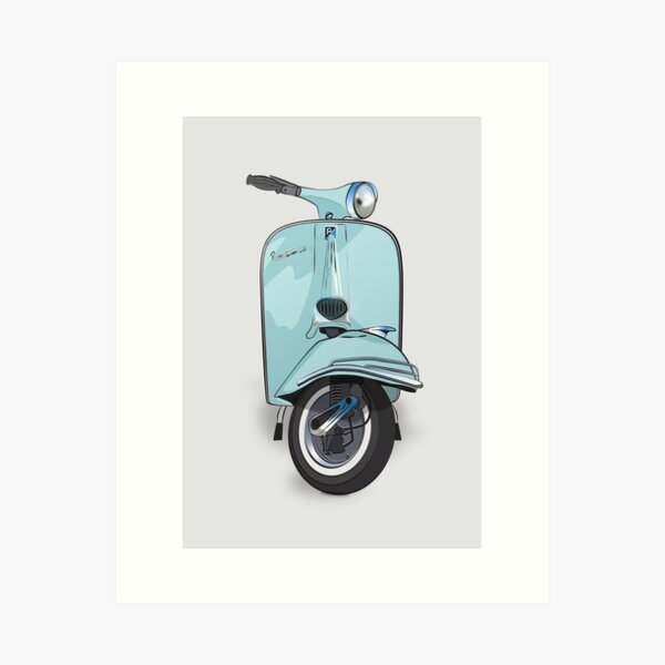 Vintage Vespa Art Print