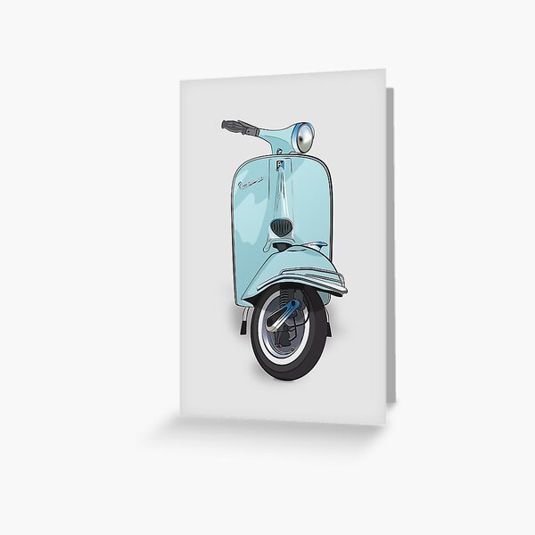 Vintage Vespa Greeting Card