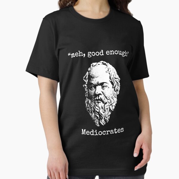 Item preview, Meh, Good Enough Mediocrates - Lazy Logic Sloth Wisdom T-Shirt designed and sold by Oriana305.