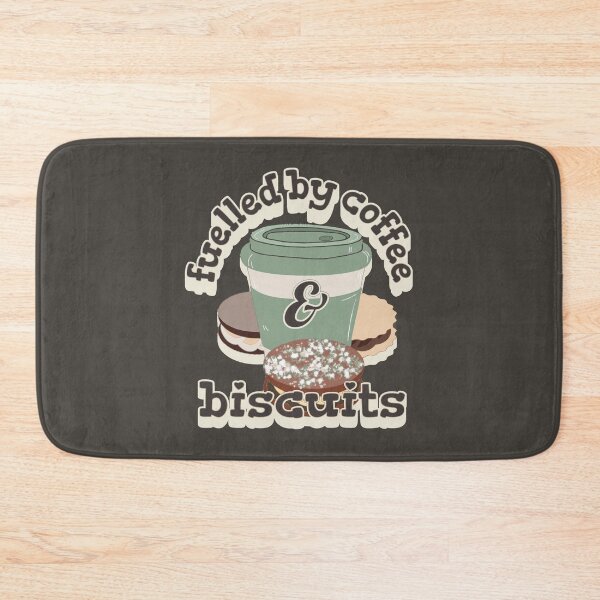 Item preview, Powder Green Fuelled By Coffee And Biscuits Fun Slogan UK Spelling designed and sold by TrulyEpoque.