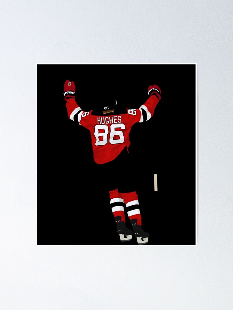 Jack Hughes Jersey  Art Board Print for Sale by OurBoudoirs
