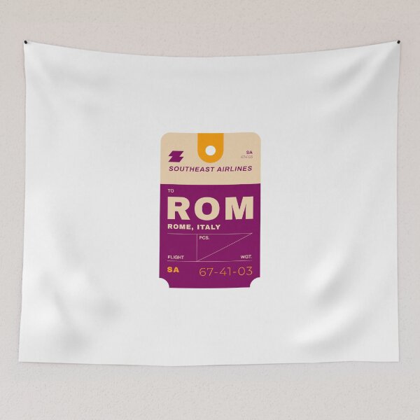 Aperçu de l'œuvre Airplane tag Rome , Italy créée et vendue par JAG2B.