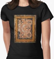 medieval wood painting Women's Fitted T-Shirt