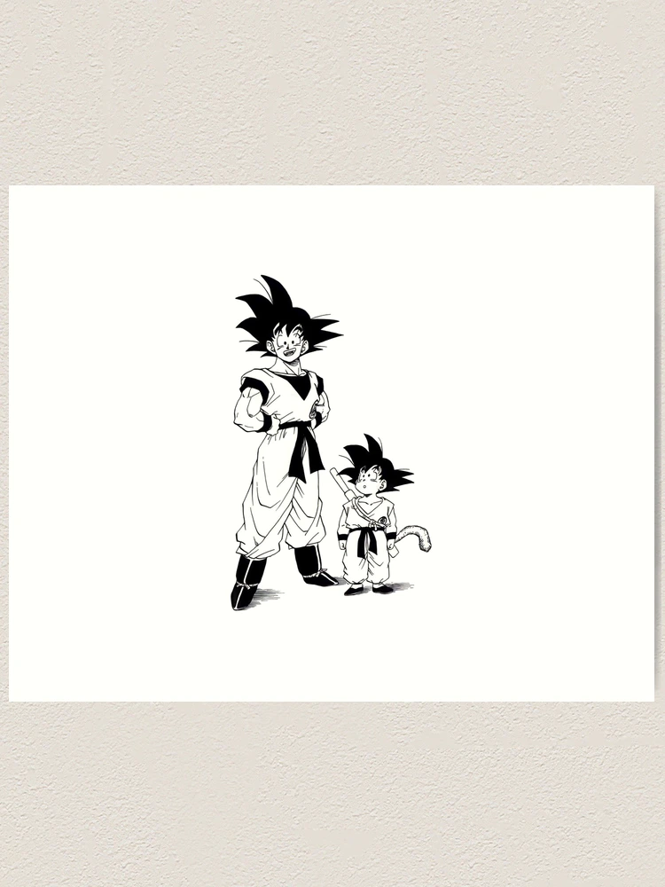 Teen Son Goku Drawing Art Print by TheAsura