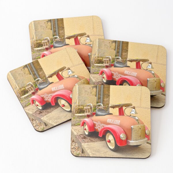 Item preview, Vintage Fire Truck Toy Car in Saint Emilion, France designed and sold by CarolinaReina.