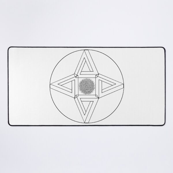 Item preview, Framed Triangle Me Impressed Star & CircleVisions designed and sold by createVisions.