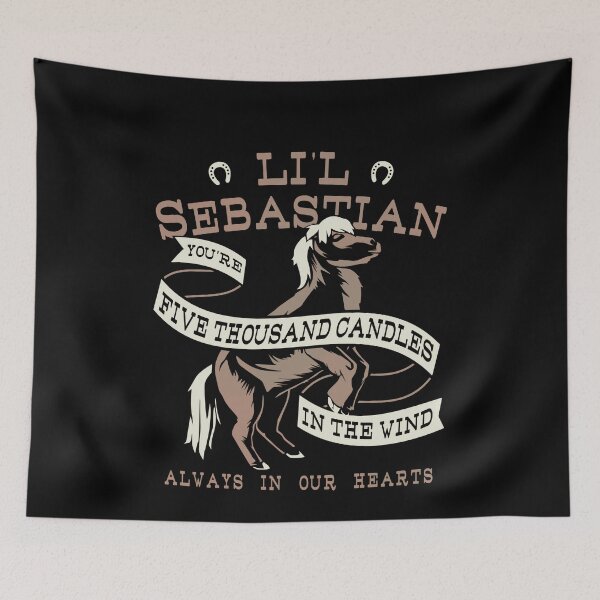 Item preview, Li'l Sebastian You're Five Thousand Candles In The Wind Always In Our Hearts T-Shirt designed and sold by AllyBoosCrea.