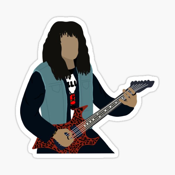 Eddie Munson guitar Sticker for Sale by Hungry Hungry Buffalo