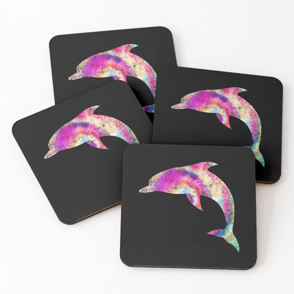 Item preview, Cool Tie Dye Dolphin Silhouette Artwork designed and sold by VanaMarco.