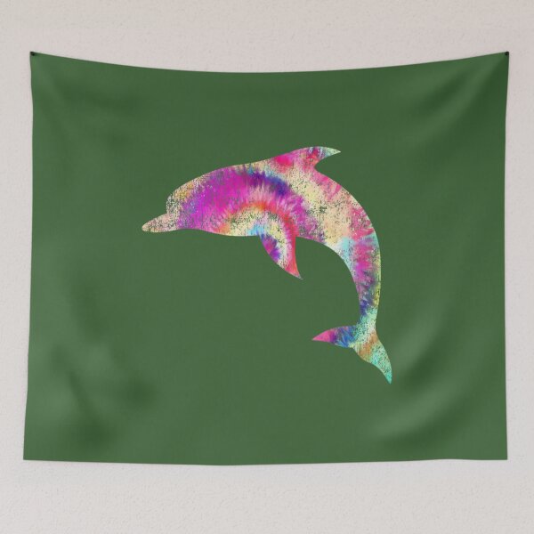 Item preview, Cool Tie Dye Dolphin Silhouette Artwork designed and sold by VanaMarco.