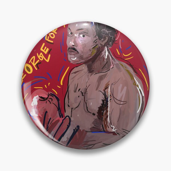 Item preview, George Foreman portrait canvas painting designed and sold by KARTICK DUTTA.
