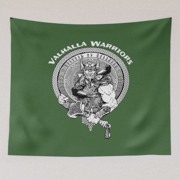 Item preview, Womens Valhalla Warriors Berserker Vikings Odin Ragnar Backprint V-Neck designed and sold by VanaMarco.