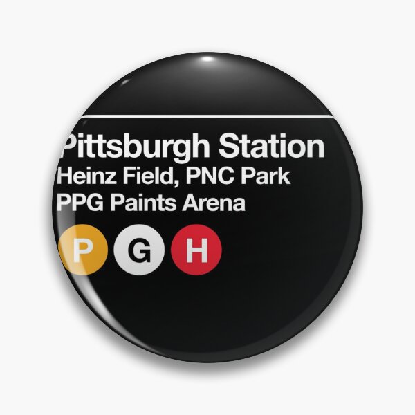 Item preview, Pittsburgh Pro Sports Venue Subway Sign Canvas Print designed and sold by AxelGrahama.