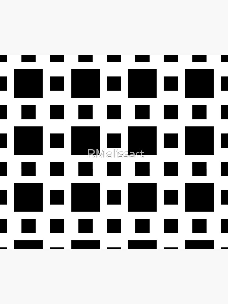 "Black and White Squares " Poster for Sale by RMelissart Redbubble