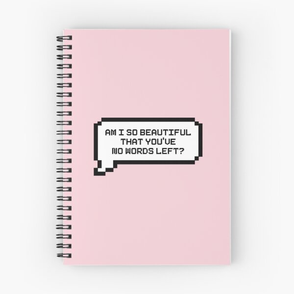 Item preview, Am I So Beautiful That You Have No Words Left? Video Game Quotes Pixelated Speech Bubble designed and sold by everything4eva.