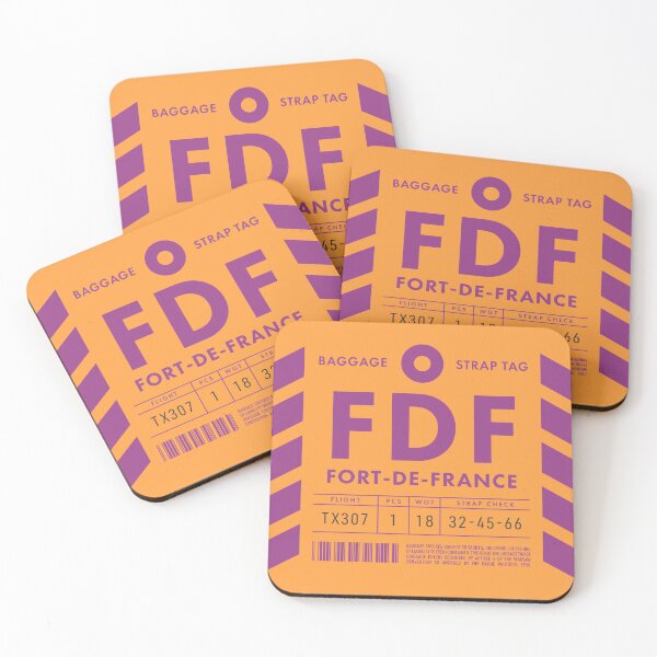 Item preview, Luggage Tag D - FDF Fort-de-France Martinique designed and sold by VoodooCircus.