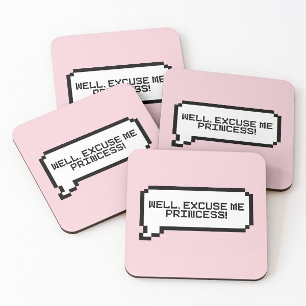 Item preview, Well Excuse Me Princess Video Game Quotes Pixelated Speech Bubble designed and sold by everything4eva.