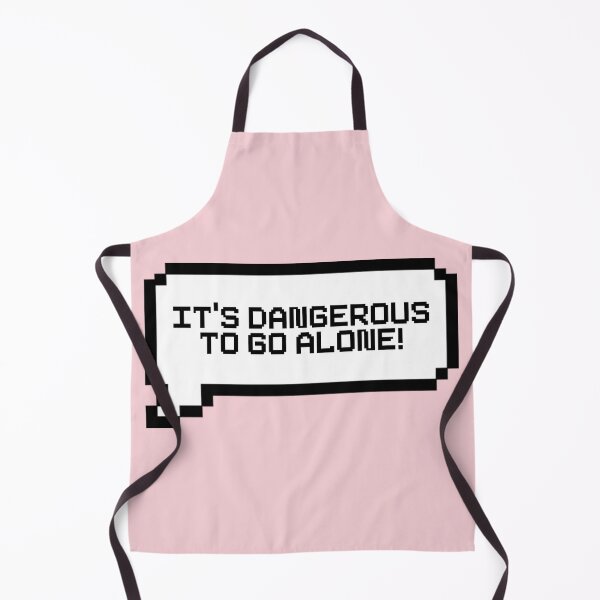 Item preview, It's Dangerous To Go Alone Video Game Quotes Pixelated Speech Bubble designed and sold by everything4eva.