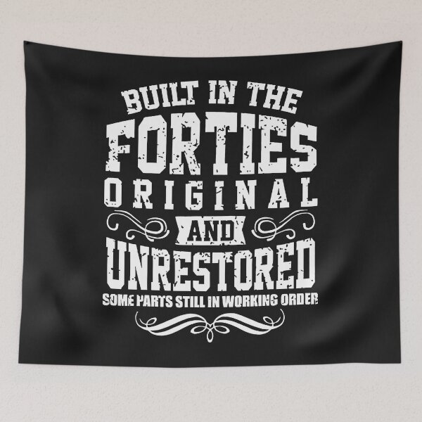 Item preview, Built In The 40s Forties Vintage Classic Funny 80th Birthday designed and sold by KaitlinxLewis.