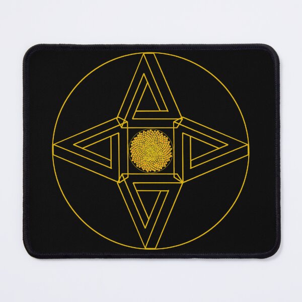 Item preview, Red&Yellow Framed Triangle Me Impressed Star & CircleVisions designed and sold by createVisions.