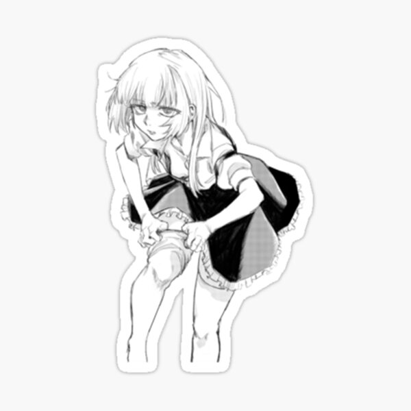 COTN3 Nazuna Nanakusa x Kou Yamori Call of the Night / Yofukashi no Uta  Couple Wallpaper Black and White Minimalist Vampire Anime Girls Characters  x Animangapoi August 2023 Sticker for Sale by