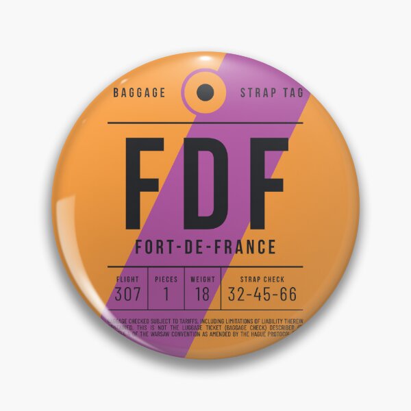 Item preview, Luggage Tag E - FDF Fort-de-France Martinique designed and sold by VoodooCircus.