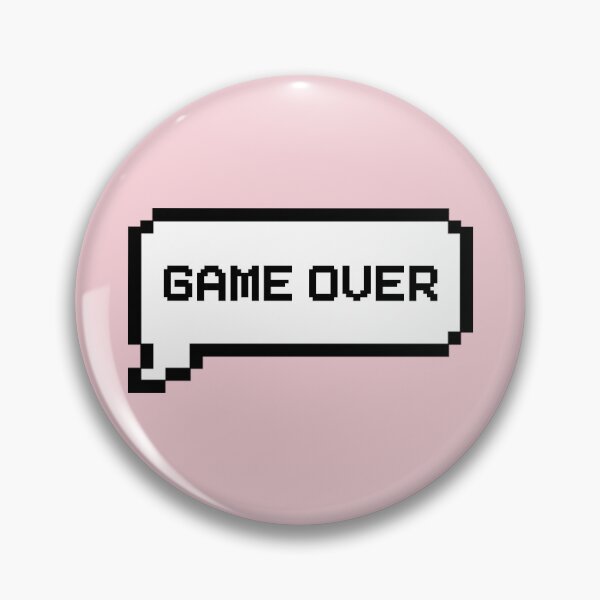 Item preview, GAME OVER Video Game Quotes Pixelated Speech Bubble designed and sold by everything4eva.