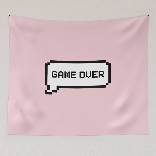 Item preview, GAME OVER Video Game Quotes Pixelated Speech Bubble designed and sold by everything4eva.