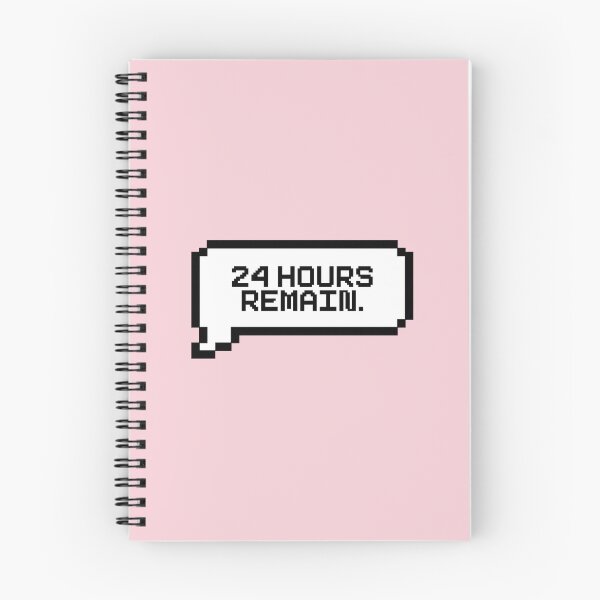 Item preview, 24 Hours Remain Video Game Quotes Pixelated Speech Bubble designed and sold by everything4eva.
