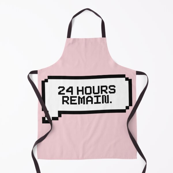 Item preview, 24 Hours Remain Video Game Quotes Pixelated Speech Bubble designed and sold by everything4eva.