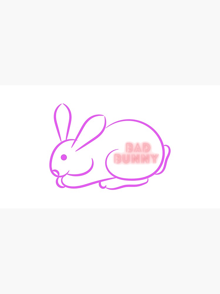 Bad bunny Dodgers, Bunny love, Angry Rabbit, Funny Sticker for Sale by  MarianNieuw