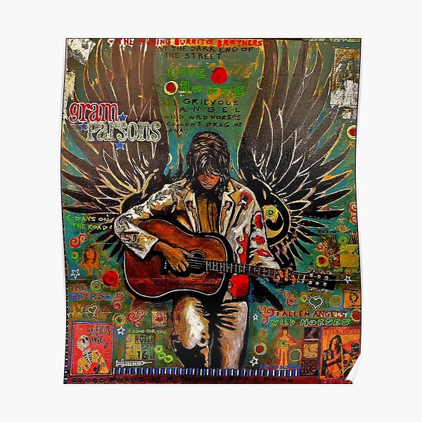 “Gram Parsons” Poster by RayStephenson | Redbubble