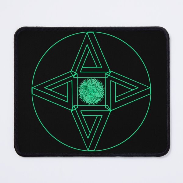 Item preview, Greenish Framed Triangle Me Impressed Star & CircleVisions designed and sold by createVisions.