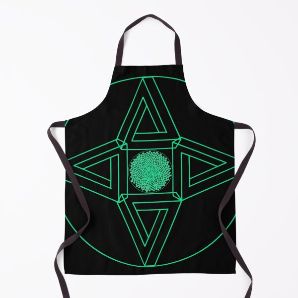 Item preview, Greenish Framed Triangle Me Impressed Star & CircleVisions designed and sold by createVisions.