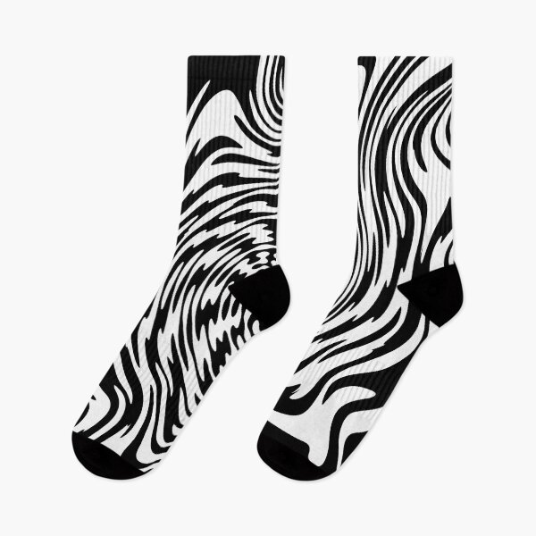 Item preview, Black & White Psychedelic Whirlpool Pattern designed and sold by quarantine81.