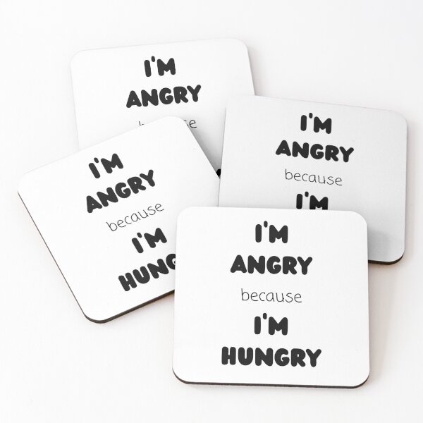 Item preview, I'm angry because I'm hungry designed and sold by MudPuppet.