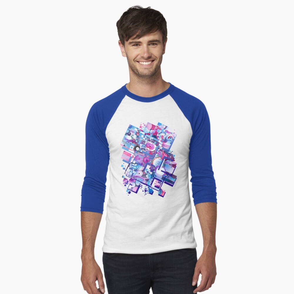 Item preview, Baseball ¾ Sleeve T-Shirt designed and sold by jeffjag.