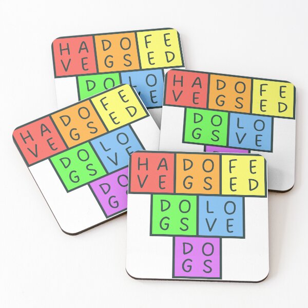 Item preview, Have dogs, feed dogs, love dogs - Upside down Pyramid - Pastel colors - Dark text designed and sold by RainbowWordLand.