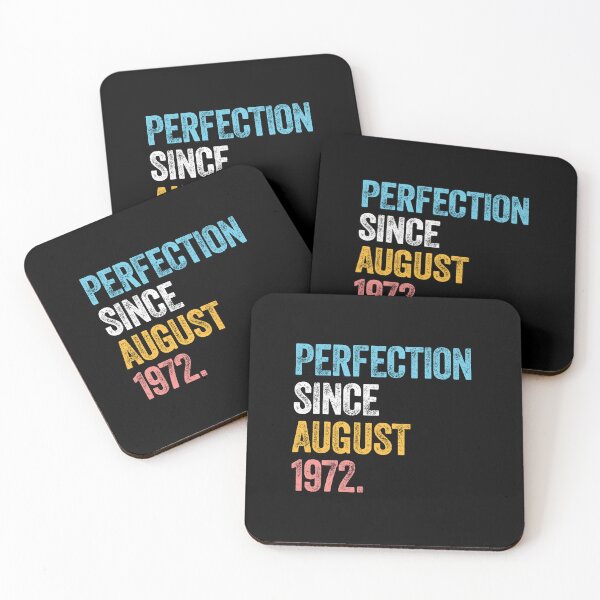 Item preview, PERFECTION SINCE AUGUST 1972 50 Years Old Birthday Gift  designed and sold by w1ckerman.