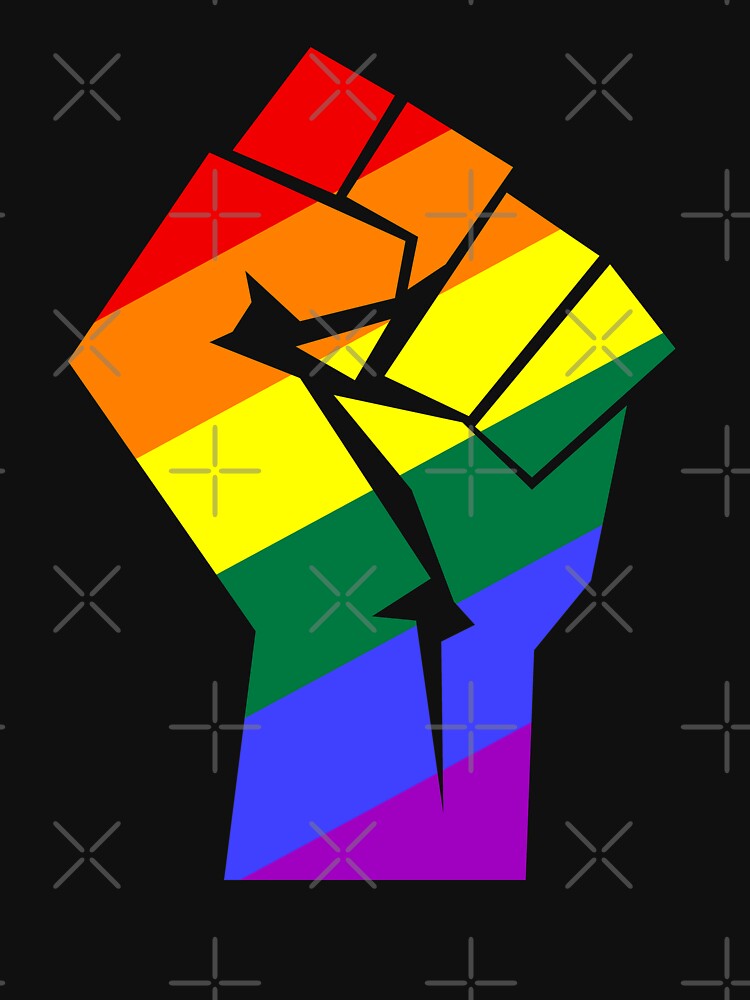 Resist Pride Rainbow Flag Fist Lgbt T Shirt For Sale By Jadespear