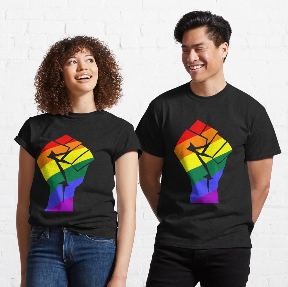 Resist - Pride Rainbow Flag Fist LGBT Classic T-Shirt